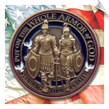 Armor of God Challenge Coin - 5 Each