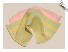 Spa Cloth Face Mate - Pink Stripes