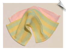 Spa Cloth Face Mate - Pink Stripes Spa Cloth Face Mate - Pink Stripes