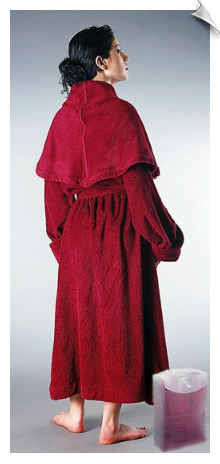 Gray Womens Monk Bathrobe Gray Womens Monk Bathrobe