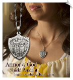 Armor of God Ladies Pendant Silver - 5 Pack