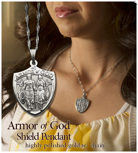 Armor of God Ladies Pendant Silver - 5 Pack