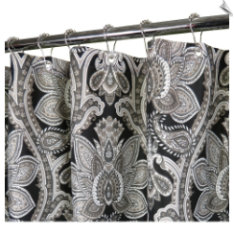 Watershed Medici Print Fabric Shower Curtain