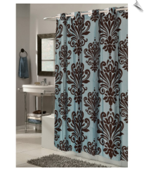Damask Fabric Shower Curtain