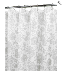 Watershed Floral Lace Fabric Shower Curtain