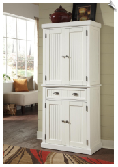 Home Styles Nantucket Pantry - Distressed White
