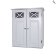  Shelved Wall Cabinet, White