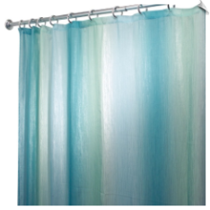 Interdesign Ombre Fabric Shower Curtain