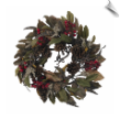 Pinecone Berry & Feather Wreath, 24"